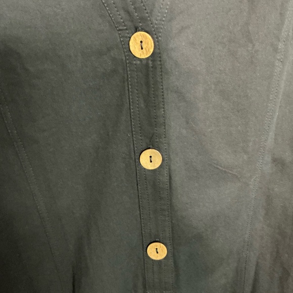 Amazon Black Button-Up Romper - Picture 3 of 4